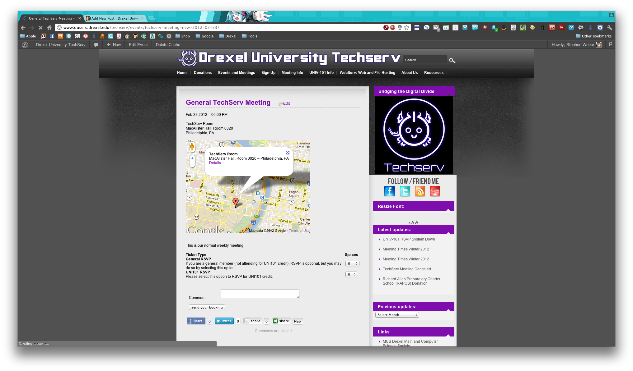 Techserv New RSVP System Is Now Live - TechServ